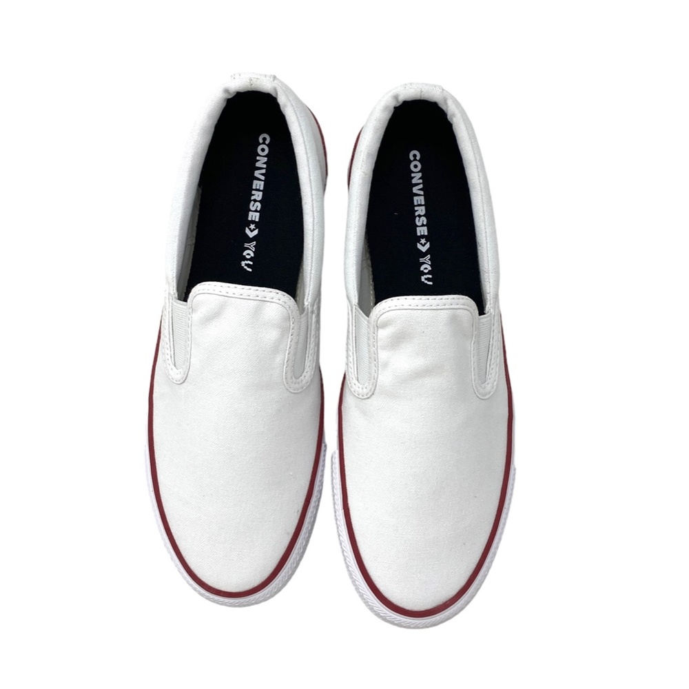 Converse Chuck Taylor Slip Low Canvas White Women Sneakers Custom 171852C-WHTBR - Picture 5 of 10